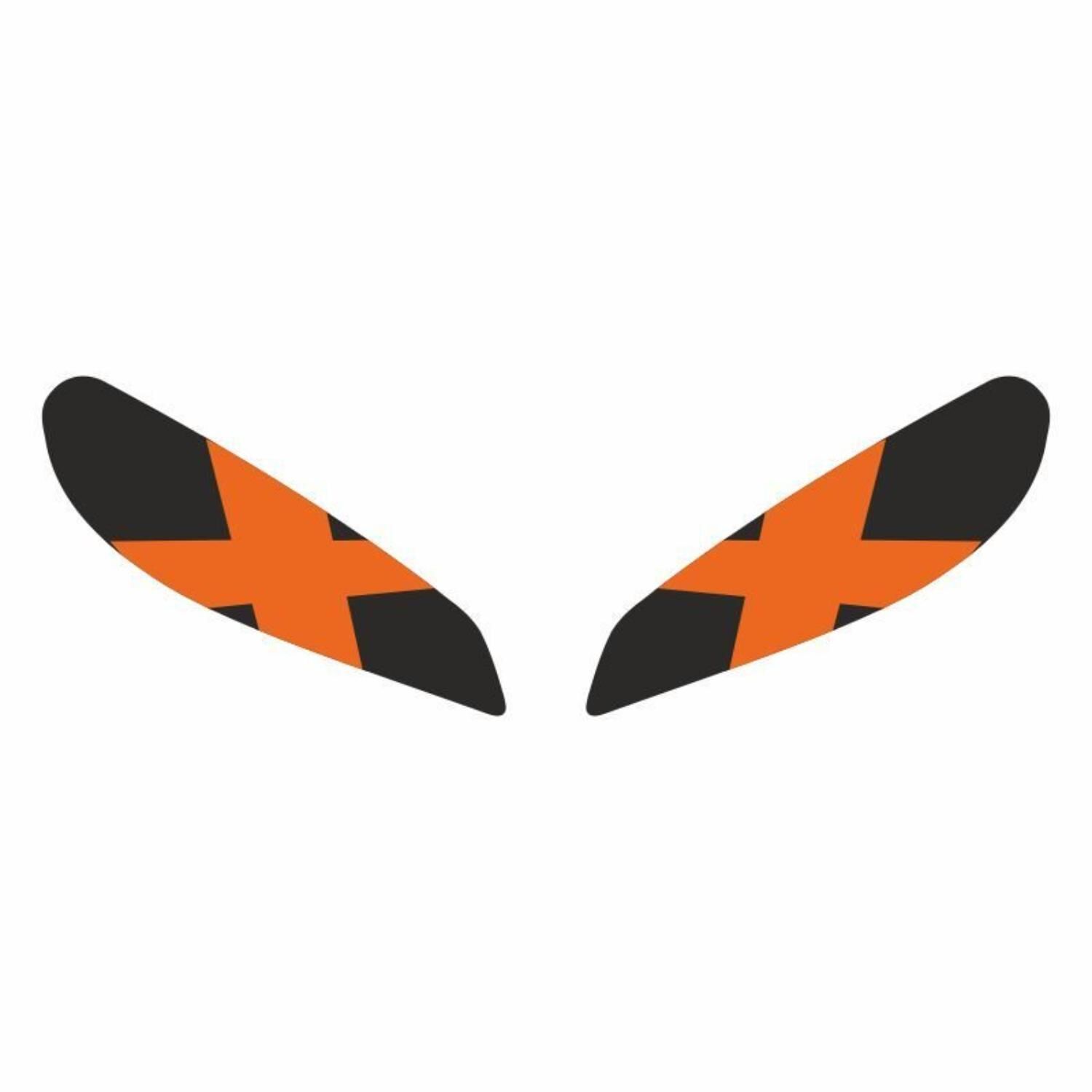 Cf Moto 250 Sr 2020 - 2024 Uyumlu Far Sticker X Turuncu