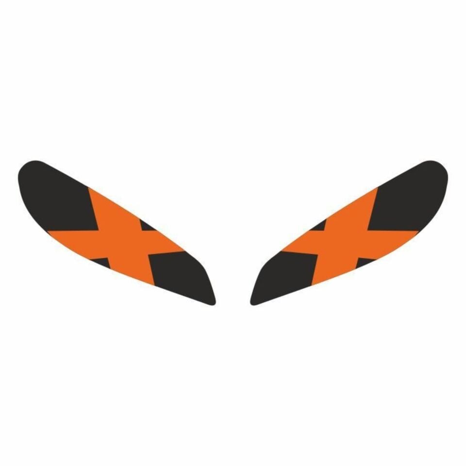 Cf Moto 250 Sr 2020 - 2024 Uyumlu Far Sticker X Turuncu