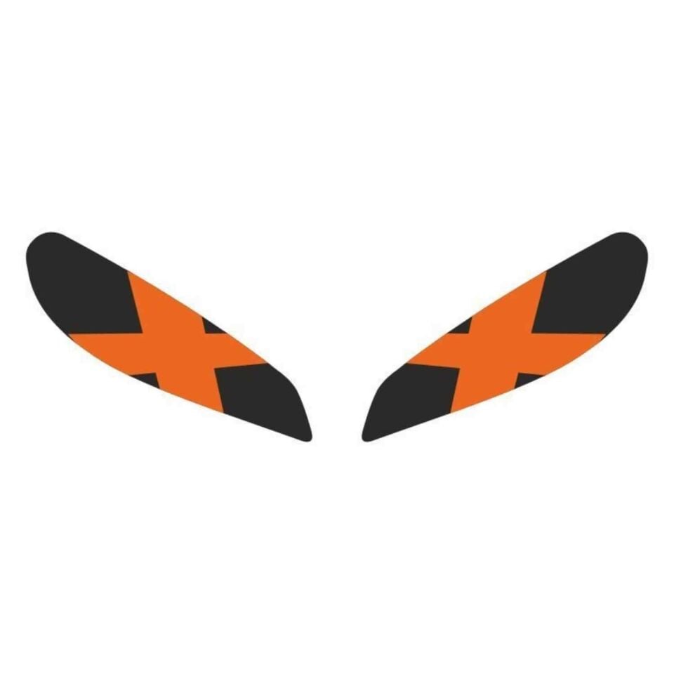 Cf Moto 250 Sr 2020 - 2024 Uyumlu Far Sticker X Turuncu