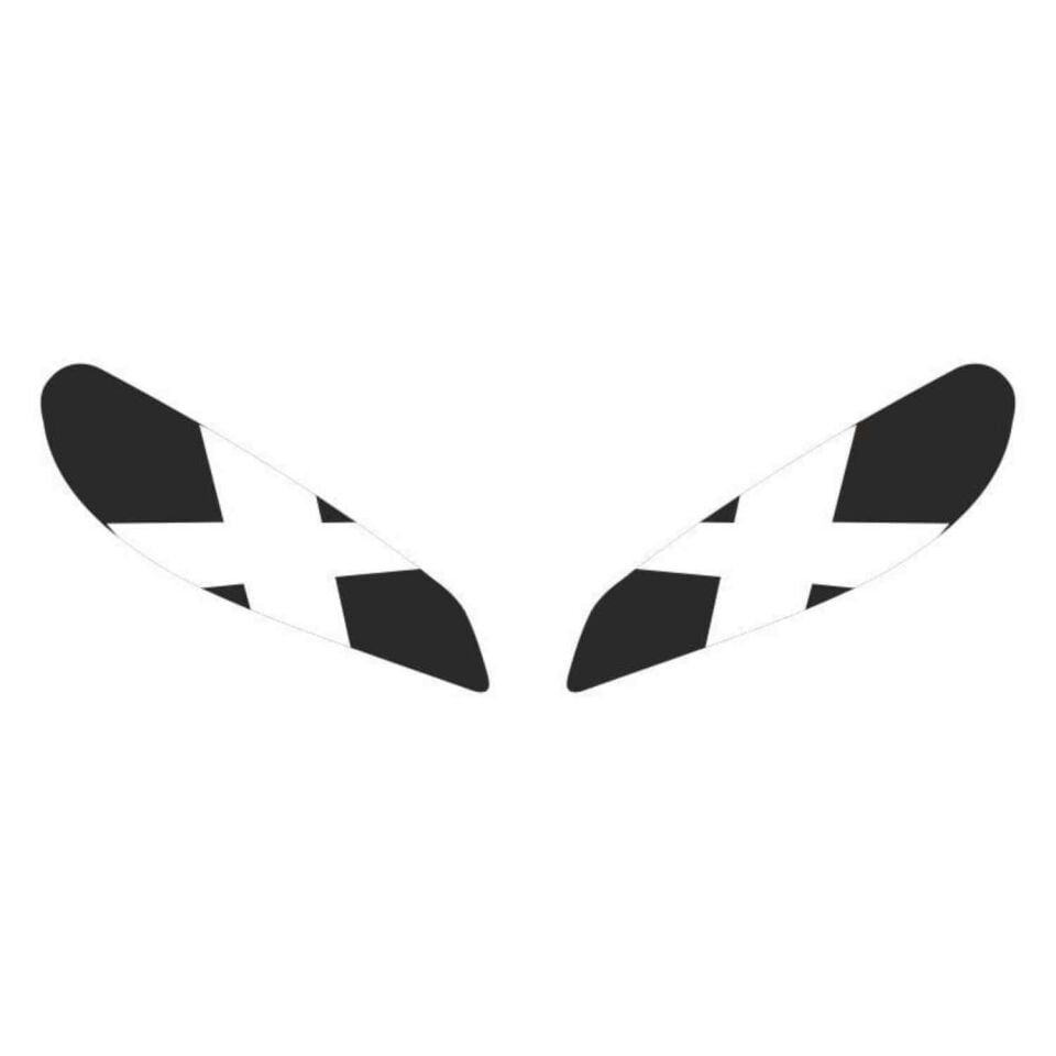 Cf Moto 250 Sr 2020 - 2024 Uyumlu Far Sticker X Beyaz