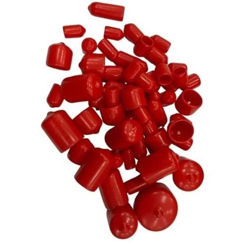 Vida/Somun Kapağı/Tapası Kırmızı (80 Parça)