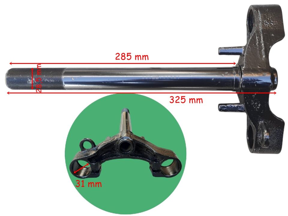 Yuki E-Bis 3 Teker Yolcu Greta Ön Maşa 31-285 Mm