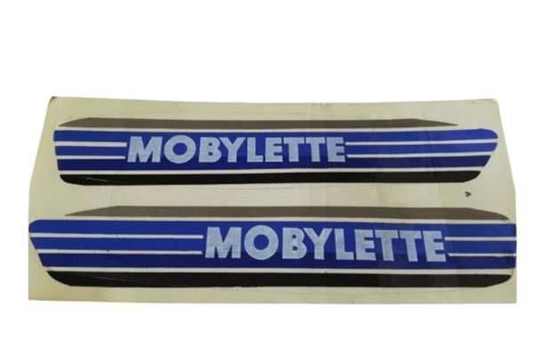 Mobylette Depo Yazısı Mavi-siyah
