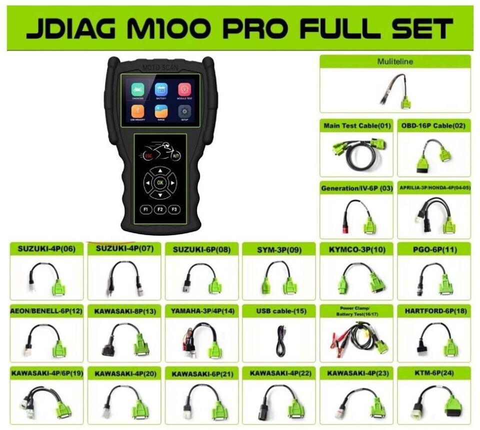 Arıza Tespit Cihazı Üniversal M100Pro 23 Kablolu