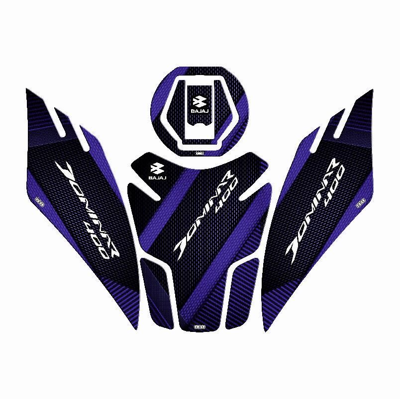 Bajaj Dominar 400 2017 - 2024 Uyumlu Tank Pad Set 002