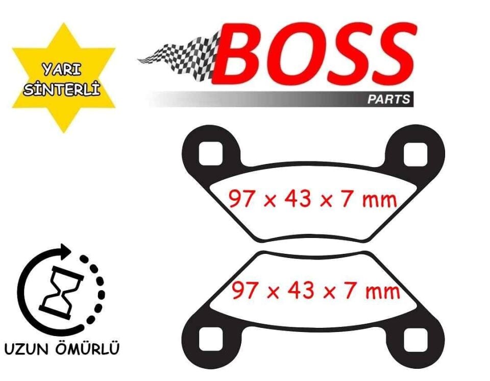 Atv Polaris Fren Disk Balatası Boss Fa475