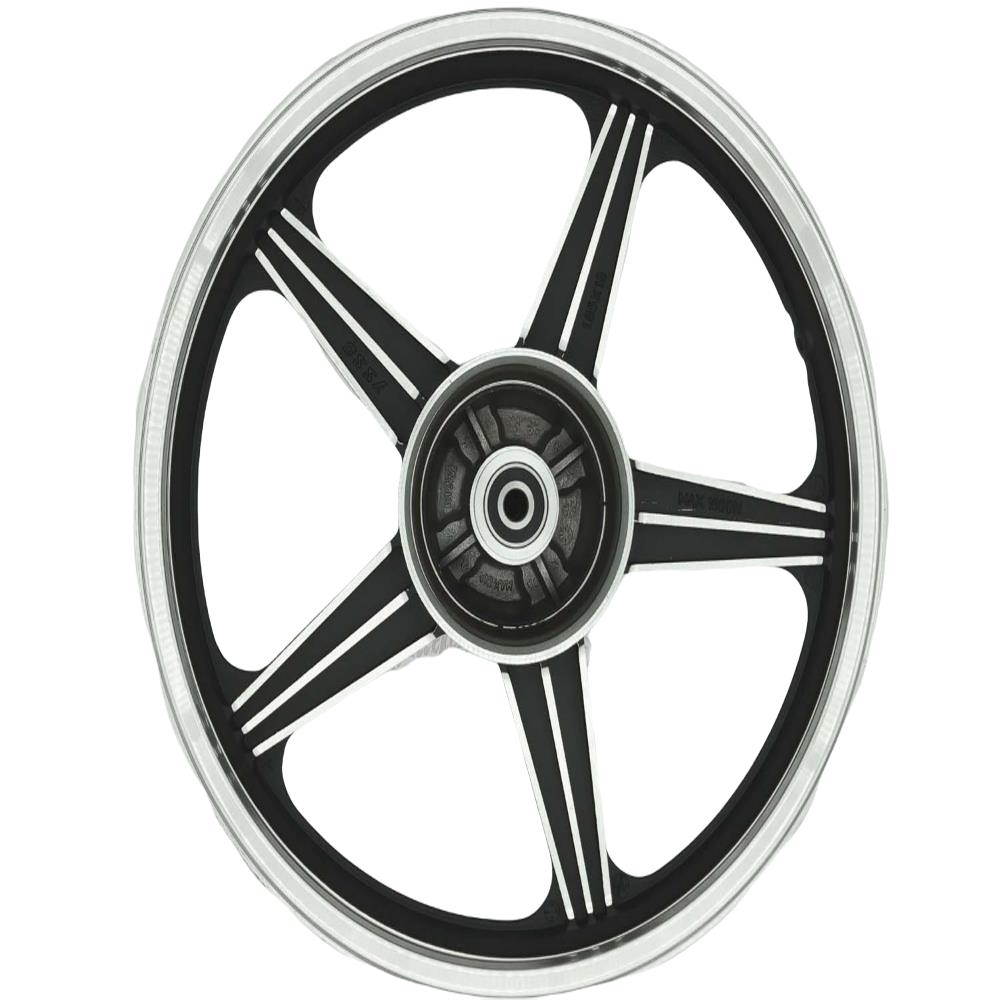 125Cg Arka Jant Çelik Siyah Büyük Kampana-Kaplinli Tip 1.85-18