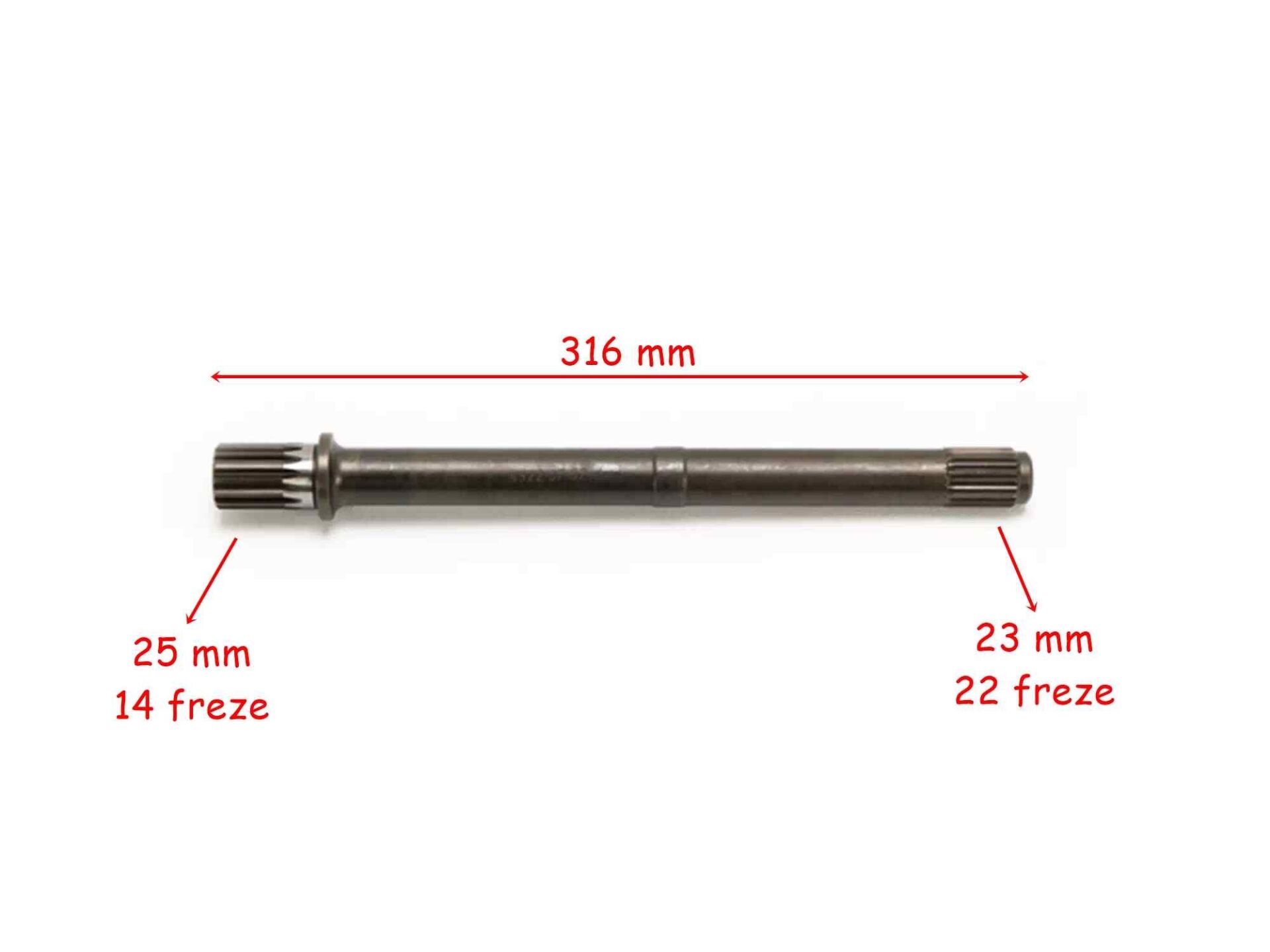 Cf Moto Atv Ön Şaft Mili 316 Mm 400-500-625, 600 Uu-Atr-Utr-Au Orj