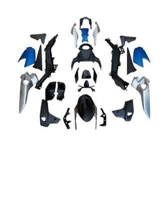 Cf Moto Kaporta Seti Mavi-Siyah Nk250 (26 Parça)