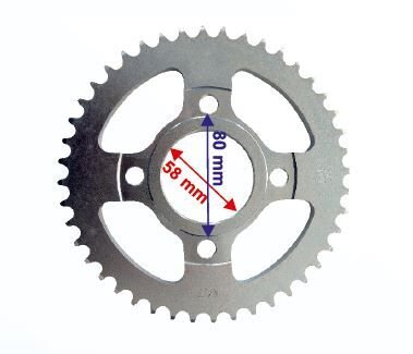 125 Cg Model Arka Dişli 428-44T İç 58 Mm Öm