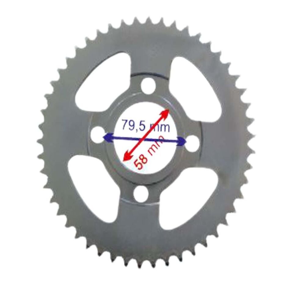 125 Cg Model Arka Dişli 428-50T İç 58 Mm Ind Öm