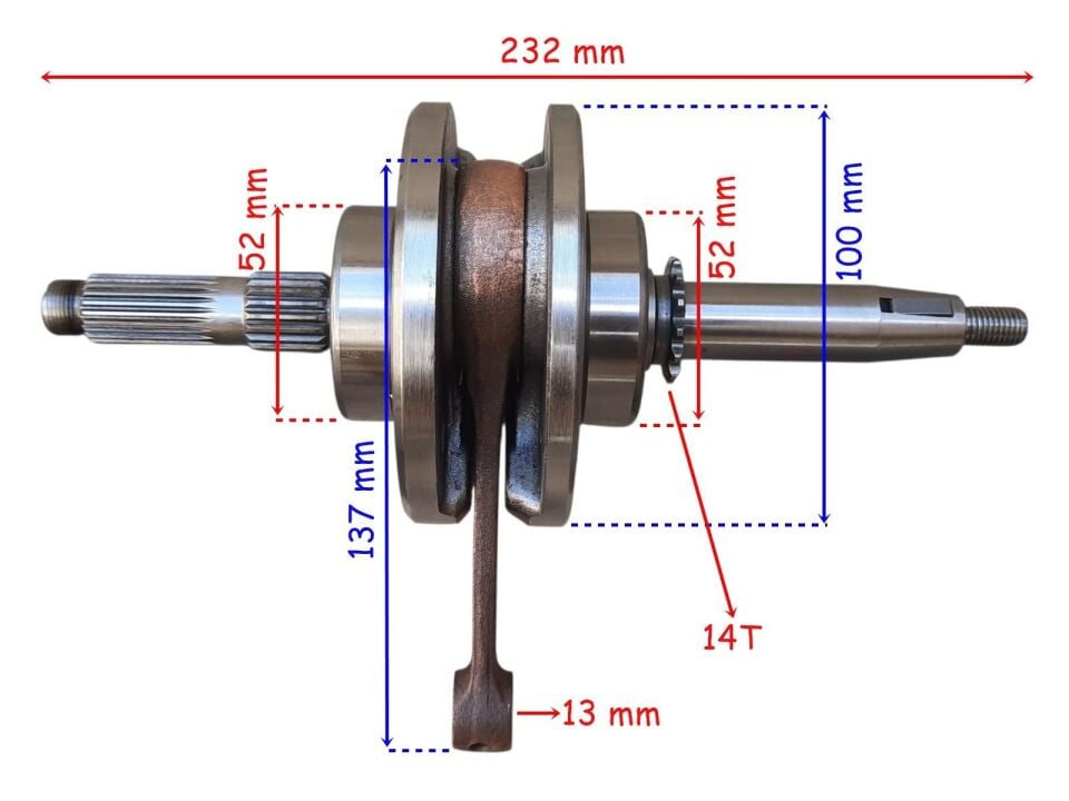 Bisan Cub Lifan Pony Krank Komple