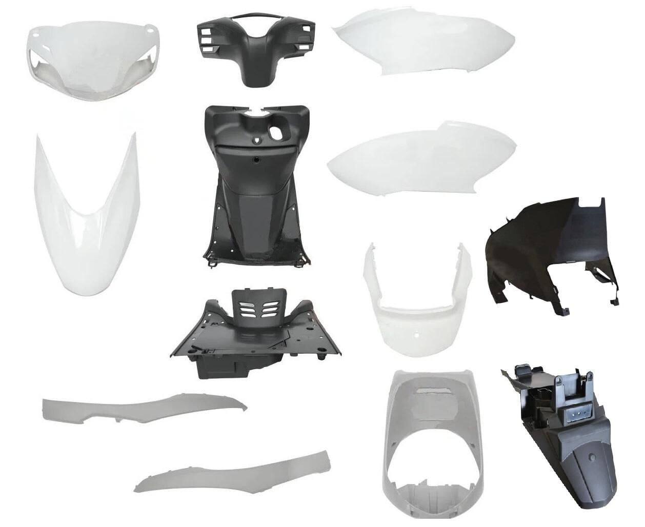 Honda Spacy Alpha 110 Kaporta Seti Beyaz 16 Parça