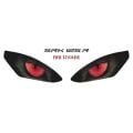 Rks Srk 125 R 2023 - 2025 Uyumlu Far Sticker Kırmızı