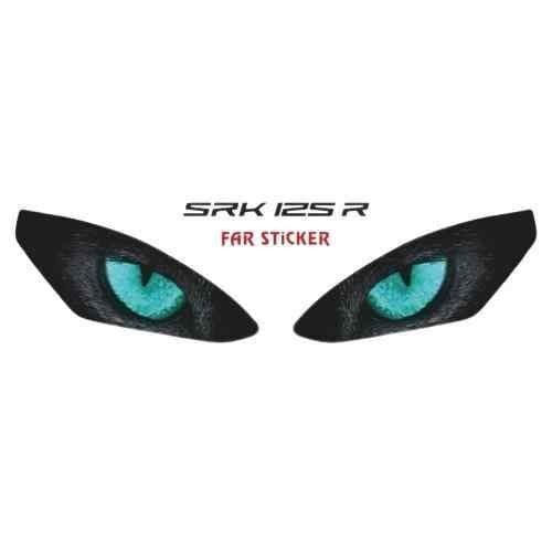 Rks Srk 125 R 2023 - 2025 Uyumlu Far Sticker Mavi
