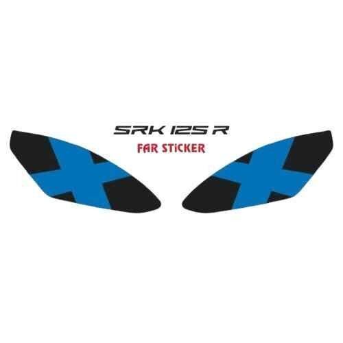 Rks Srk 125 R 2023 - 2025 Uyumlu Far Sticker Mavi X