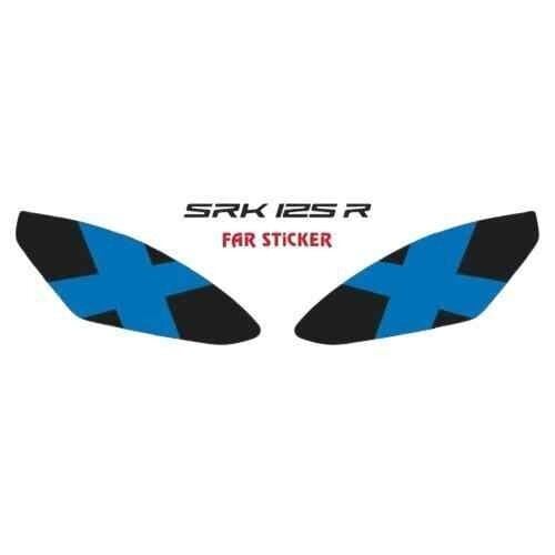 Rks Srk 125 R 2023 - 2025 Uyumlu Far Sticker Mavi X