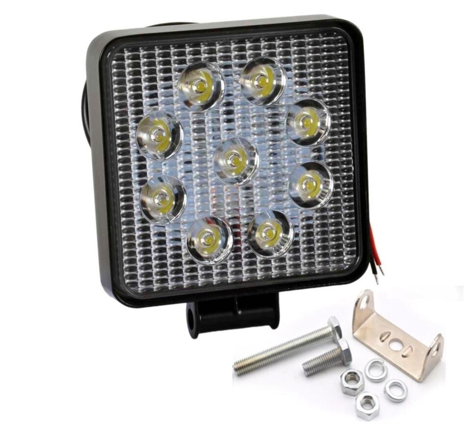 9 Ledli Kare Far 12V-80V