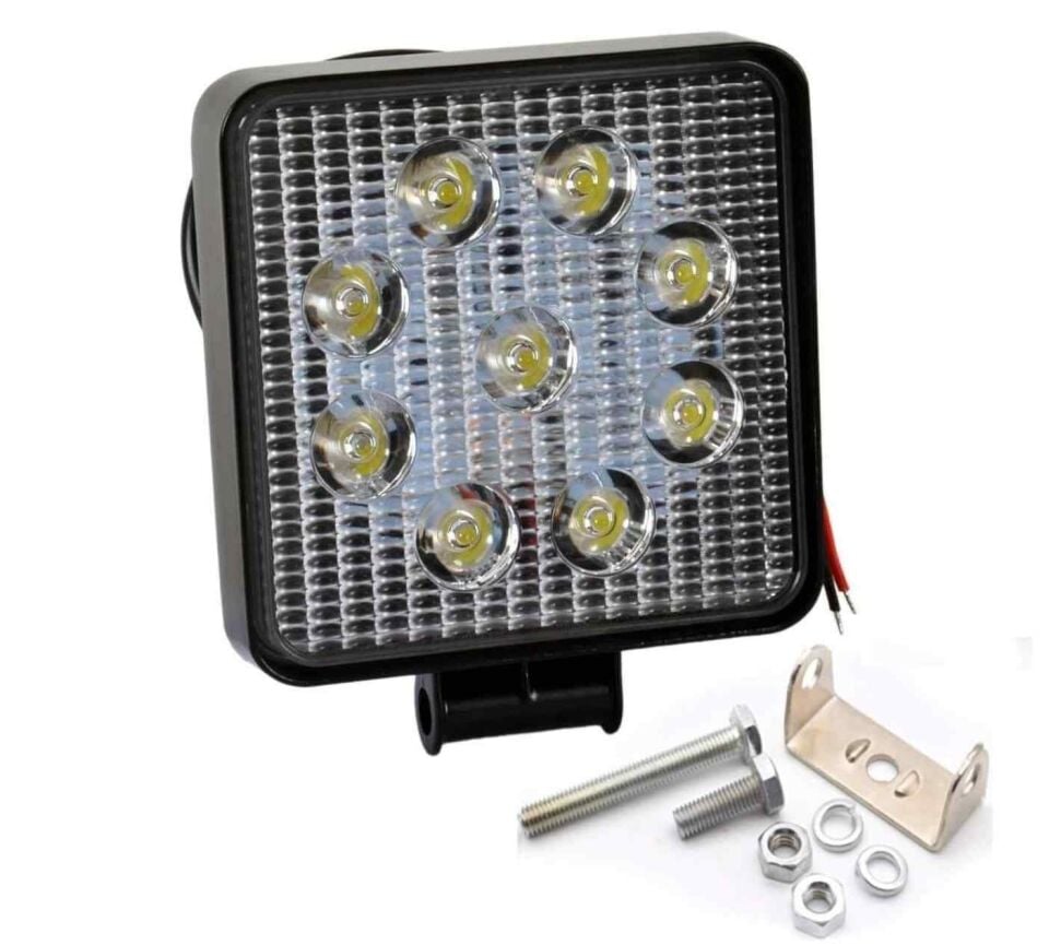 9 Ledli Kare Far 12V-80V