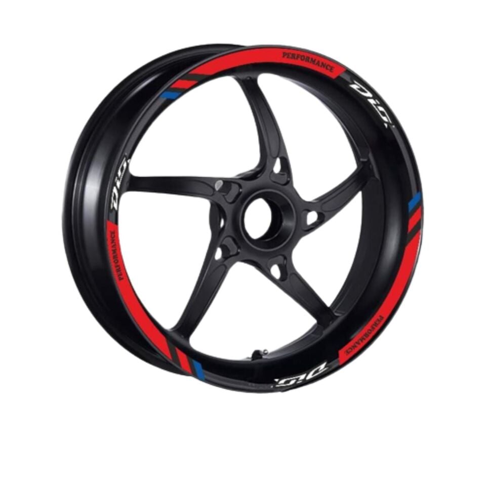 Honda M Power Kırmızı Dio Uyumlu 1 Set Jant Şeridi
