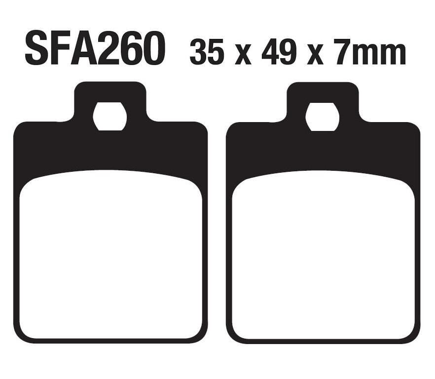 Sym Arka Fren Disk Balatası Sfa260 Symphony 125-200 - Peugeot Belville