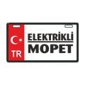 Kırmızı Elektrikli Mopet E-Bike Plakalık