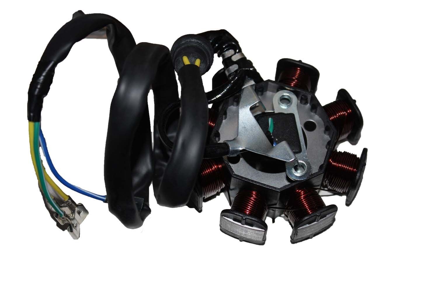 125 Cg Model Statör 8 Li Bezsiz 32-88X3 Delik 4 Kablo