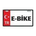 Kırmızı E-Bike Plakalık
