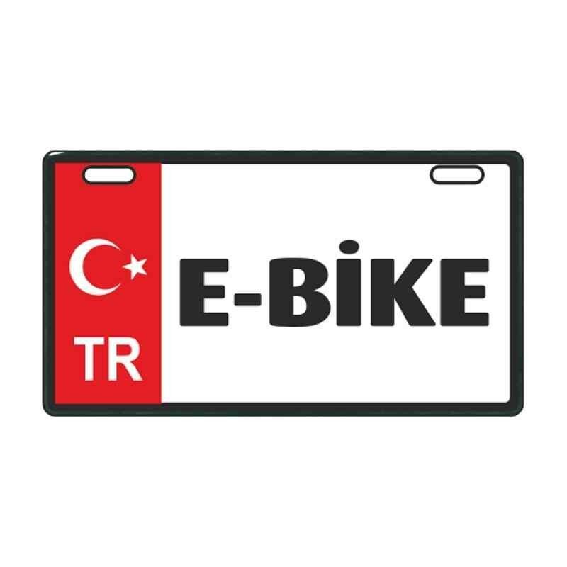 Kırmızı E-Bike Plakalık
