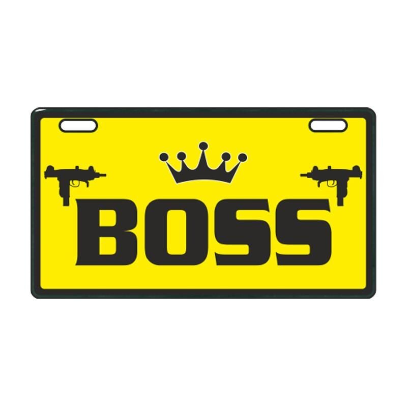 Sarı Boss E-Bike Plakalık