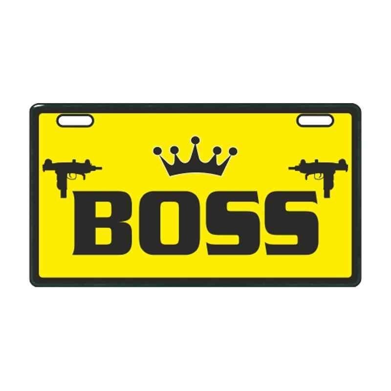 Sarı Boss E-Bike Plakalık