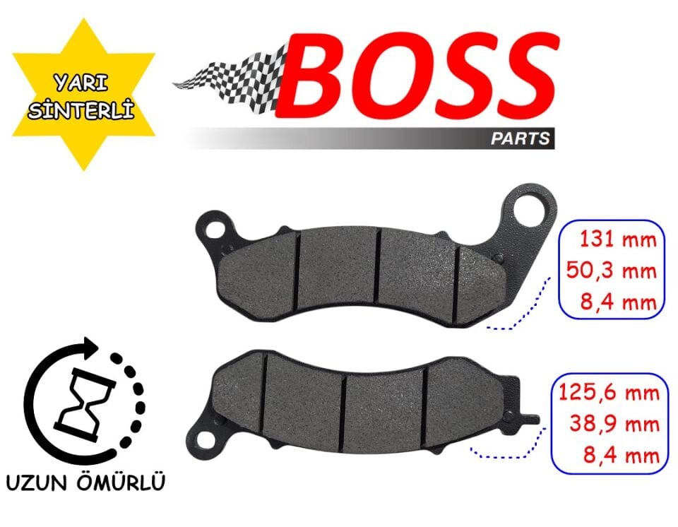 Cf Moto Nk 250 Ön Fren Disk Balatası (E5) Boss Bs705