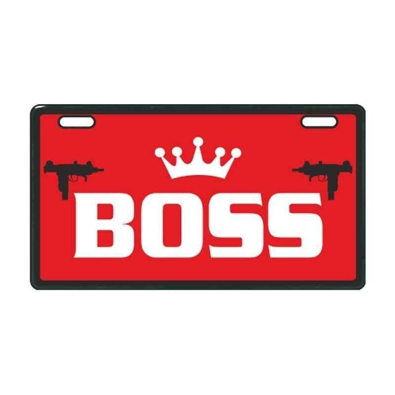 Kırmızı Boss E-Bike Plakalık
