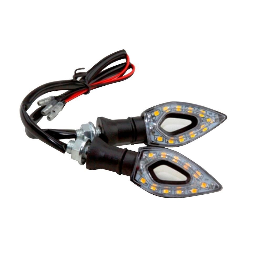 Sinyal Led Delikli Siyah (Sarı Işık)