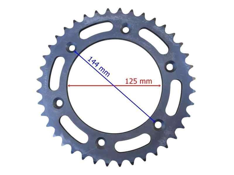 Apachi Arka Dişli 520-40T İç 125 Mm 6 Delikli Ind Öm