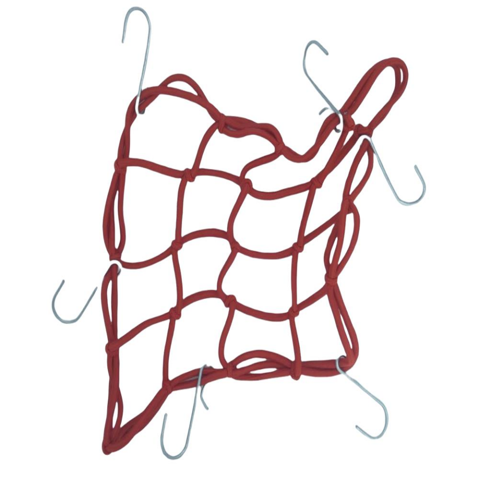 Bağaj Lastiği File 6 Kancalı Kırmızı