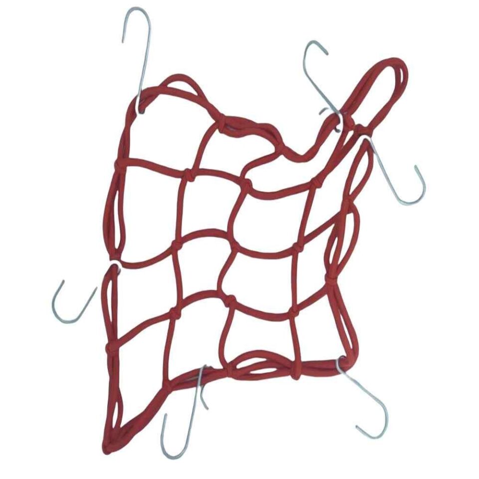 Bağaj Lastiği File 6 Kancalı Kırmızı