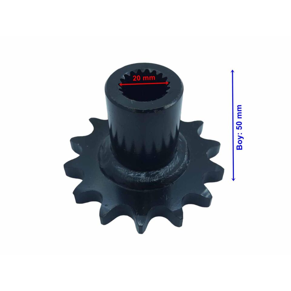 Atv Atv Ön Dişli 530-14T İç 20 Mm Uzunluk 50 Mm Tm Öm