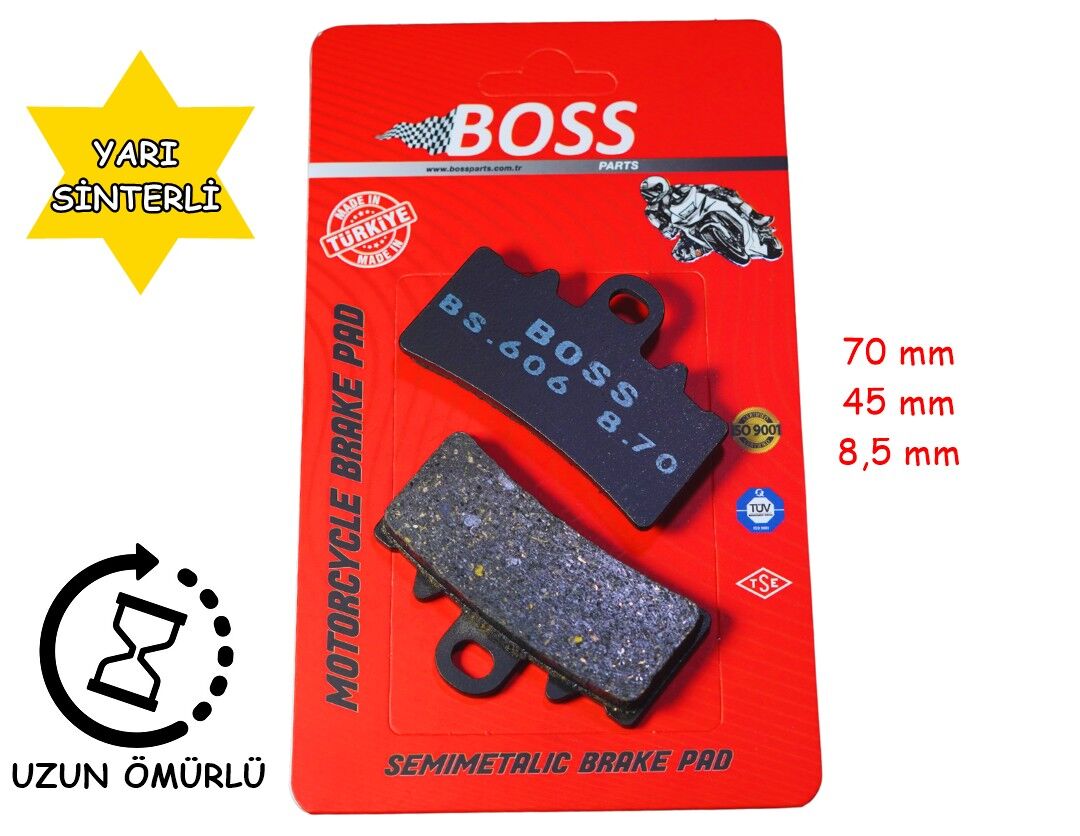 Bajaj Ön Fren Disk Balatası Boss Fa606 Dominar 250-400 Ktm Rc Duke 125-200-390