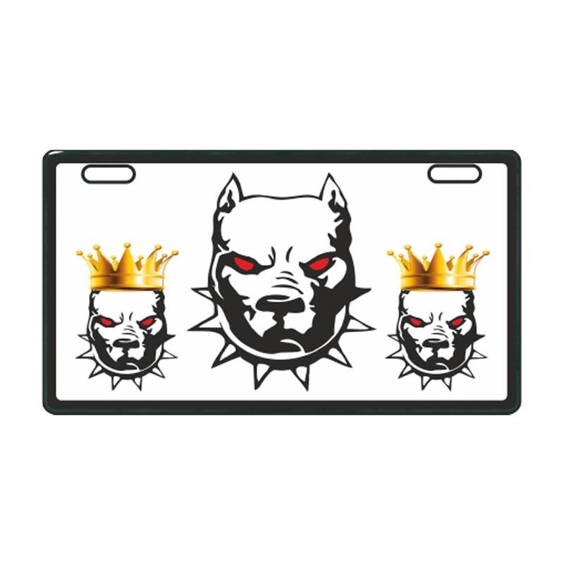 Beyaz Pitbull E-Bike Plakalık