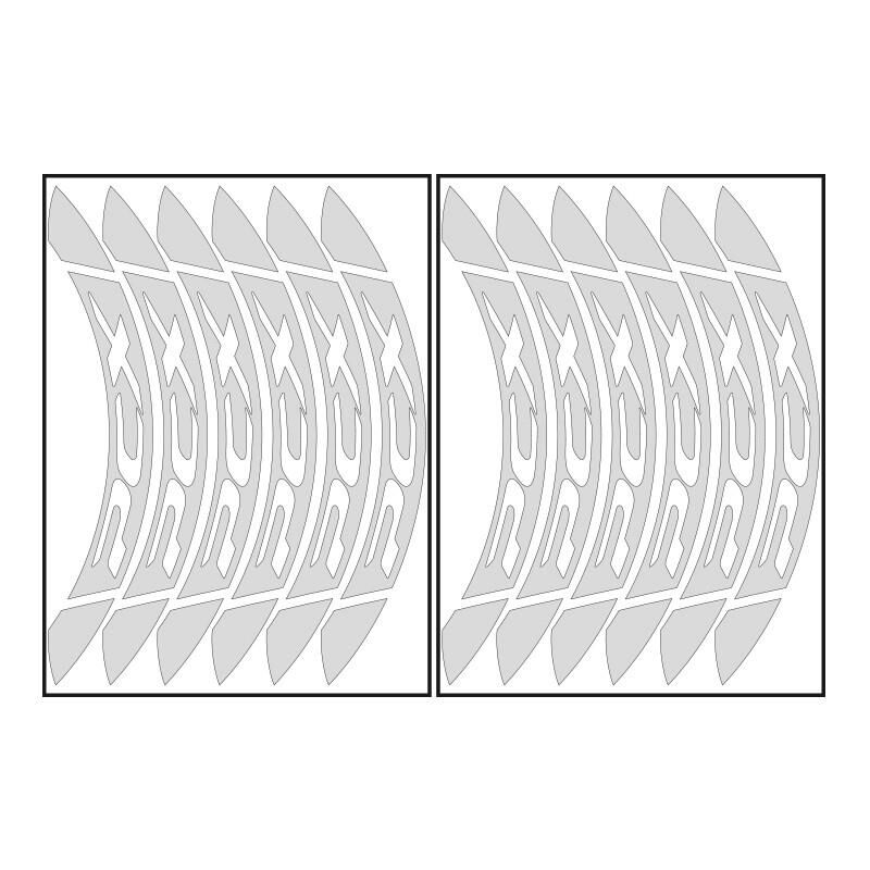 Honda Reflektör Gri Büyük Pcx Uyumlu 1 Set Jant Şeridi