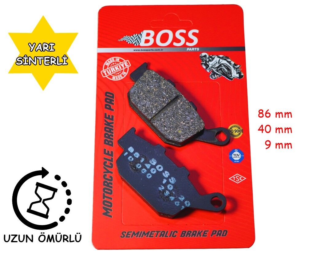 Arka Fren Disk Balatası Boss Fa140 Cbr 250(87-94) 500R(2013-2016) Xl 700 Yamaha Xj 6(2009-2013)