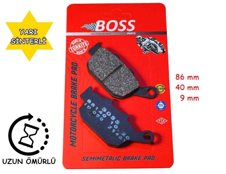 Arka Fren Disk Balatası Boss Fa140 Cbr 250(87-94) 500R(2013-2016) Xl 700 Yamaha Xj 6(2009-2013)