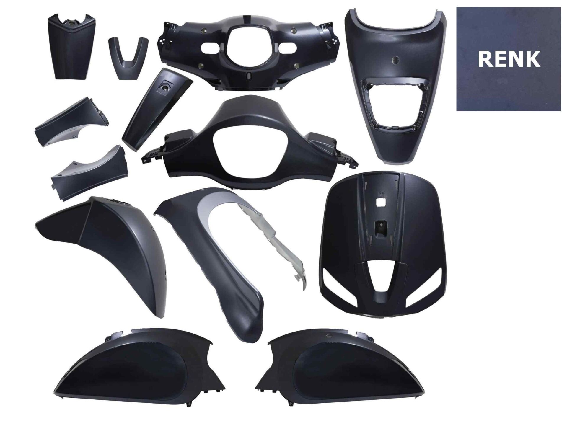 Mondial Scooter Wing 50 Kaporta Seti Füme 13 Parça