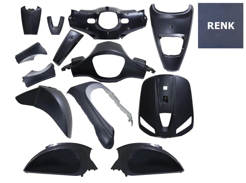 Mondial Scooter Wing 50 Kaporta Seti Füme 13 Parça