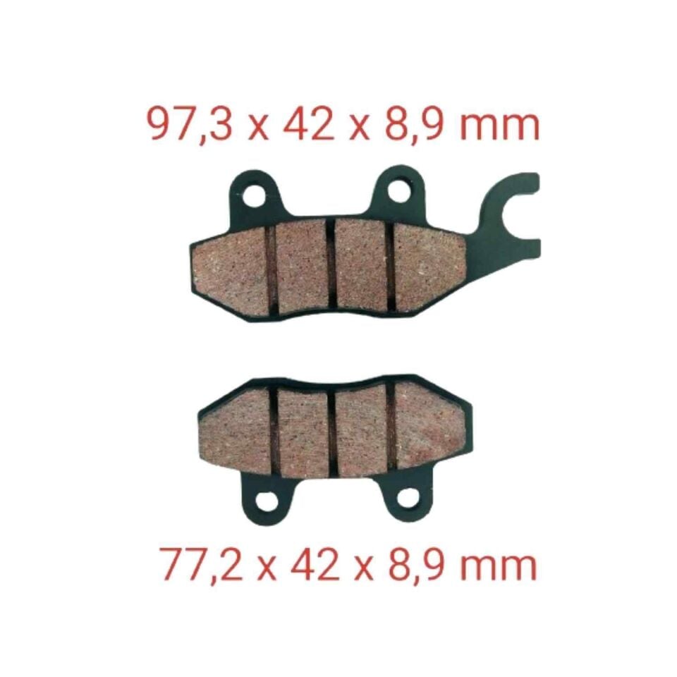 Tvs Apache Rtr 180 Ön Fren Disk Balatası Çengelli 9 Mm Fa197=
