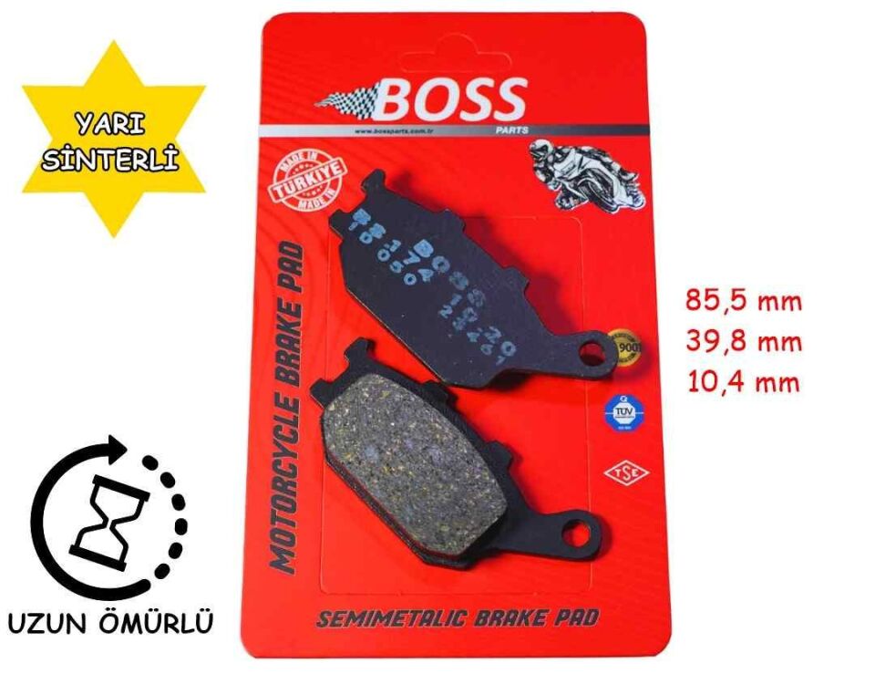Honda Arka Fren Disk Balatası Boss Fa174 Honda-Cbr600 F-Cbf600-Nc700 S-Yamaha Mt-09-Fazer8-Kawasaki
