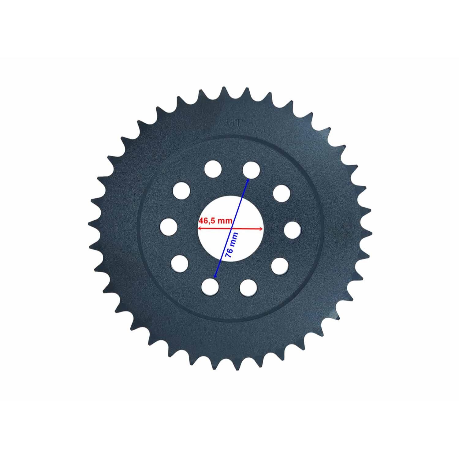 Atv Atv Arka Dişli 530-38T İç 46,5 Mm 10 Delikli Ind Öm