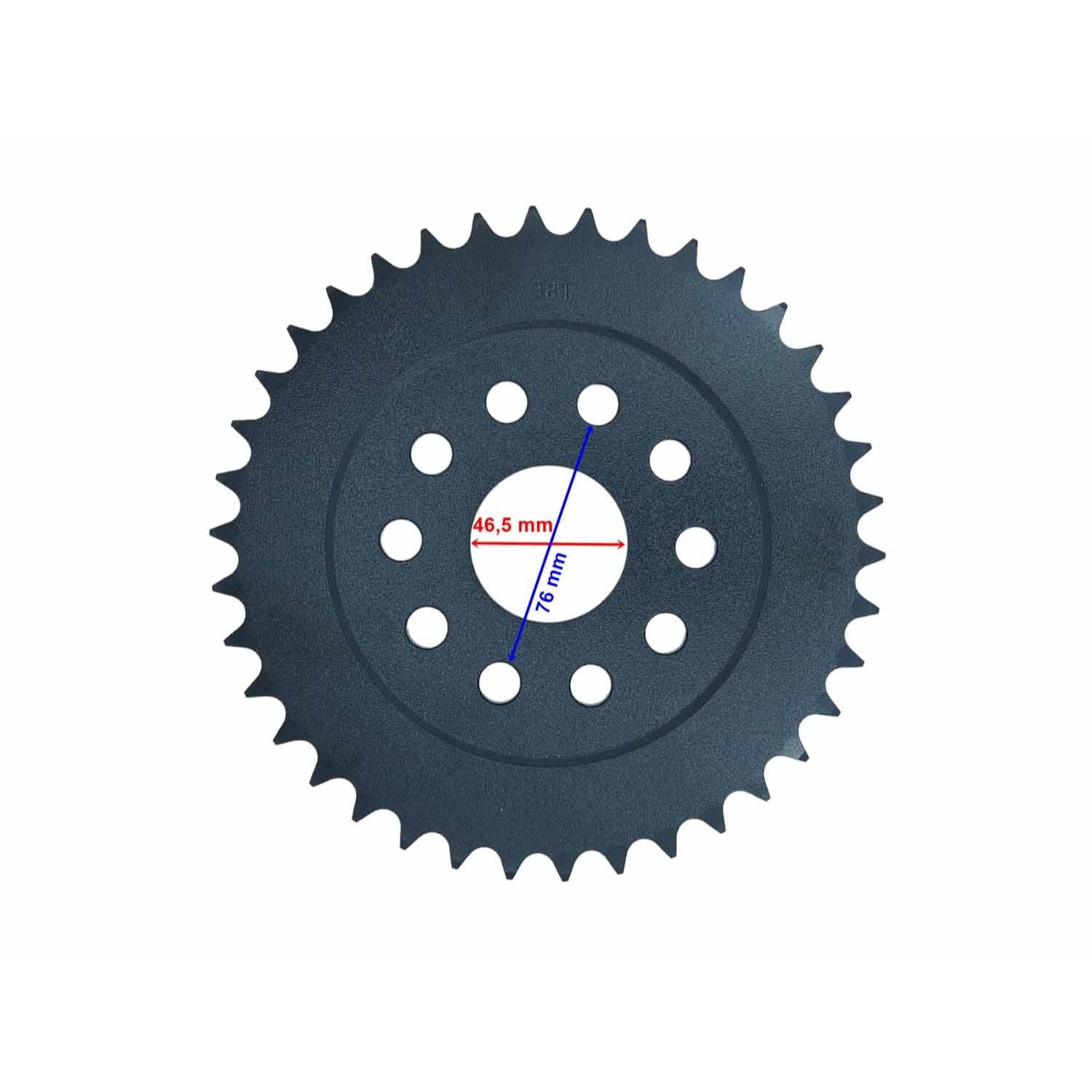 Atv Atv Arka Dişli 530-38T İç 46,5 Mm 10 Delikli Ind Öm