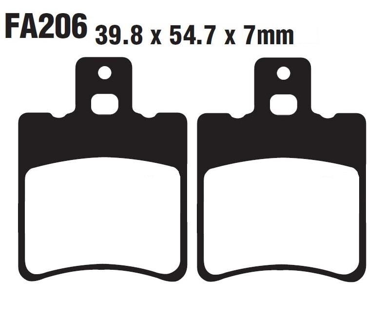 Yamaha Ön Fren Disk Balatası Fa206 Uyumlu Neos 100 Keewey Arn 125